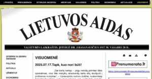 Leidinyje „Lietuvos aidas“ skelbiamas straipsnis „Tapk, kuo nori būti!“