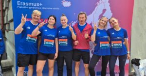 10-ajame „Bėk su Erasmus+“ – ir mūsų centro komanda „CENTRIUKAS“!